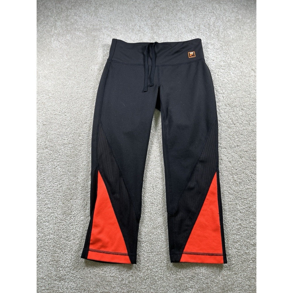 Fila‎ Sport Womens Size S Black Cropped Capri Legging Althetic